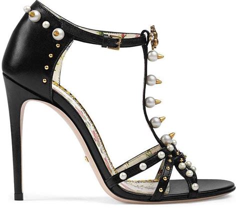 gucci regina leather t strap sandals|Designer Sandals for Women .